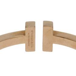 Pre Owned Tiffany & Co. Square 18k Yellow Gold Cuff Bracelet M