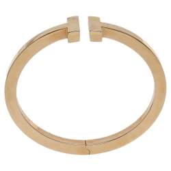 Pre Owned Tiffany & Co. Square 18k Yellow Gold Cuff Bracelet M