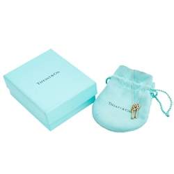 Pre Owned Tiffany & Co. Three Key 18K Two Tone Gold & Silver Pendant Necklace