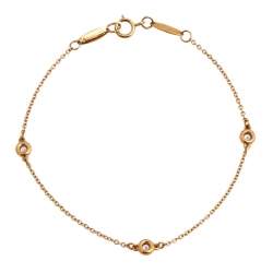 Pre Owned Tiffany & Co. Elsa Peretti Diamonds by The Yard Collection 18K Rose Gold Bracelet