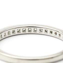 Pre Owned Tiffany & Co. Half Eternity Wedding Band Platinum Diamond Ring EU 52