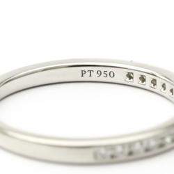 Pre Owned Tiffany & Co. Half Eternity Wedding Band Platinum Diamond Ring EU 52