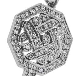 Pre Owned Tiffany & Co. Tiffany Key Diamond Platinum Pendant