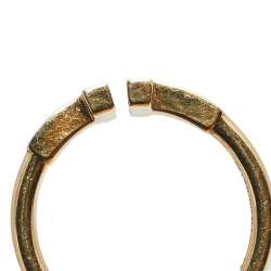 Pre Owned Tiffany & Co. T Wire 18K Rose Gold Open band Ring Size 49