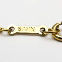 Pre Owned Tiffany & Co. Double Teardrop 18K Yellow Gold Necklace