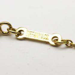 Pre Owned Tiffany & Co. Double Teardrop 18K Yellow Gold Necklace