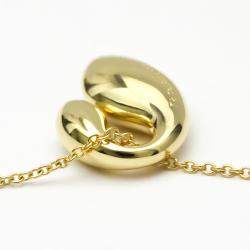 Pre Owned Tiffany & Co. Double Teardrop 18K Yellow Gold Necklace