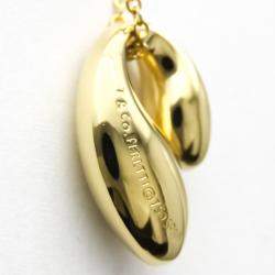 Pre Owned Tiffany & Co. Double Teardrop 18K Yellow Gold Necklace