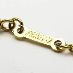 Pre Owned Tiffany & Co. Double Teardrop 18K Yellow Gold Necklace