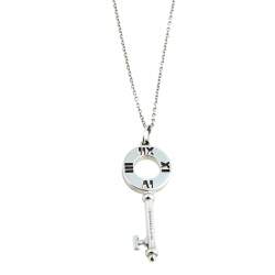 Tiffany & Co. Atlas Diamond 18K White Gold Pendant