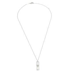 Pre Owned Tiffany & Co.Tiffany T Open Vertical Diamond Bar Pendant Necklace