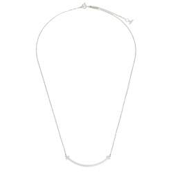 Pre Owned Tiffany & Co. Tiffany T Smile 18k White Gold Pendant Necklace