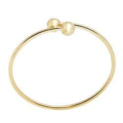 Pre Owned Tiffany & Co. City HardWear Ball Bypass 18k Yellow Gold Bracelet
