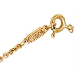 Pre Owned Tiffany & Co. Tiffany Keys Crown Key Diamond 18K Yellow Gold Pendant Necklace