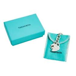 Pre Owned Tiffany & Co. Return to Tiffany Sterling Silver Heart Tag Bracelet