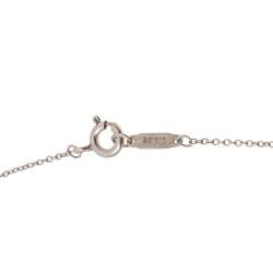 Pre Owned Tiffany & Co. Tiffany 1837 Interlocking Circles Silver & 18k Yellow Gold Pendant Necklace