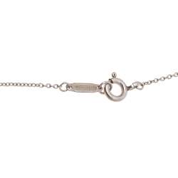 Pre Owned Tiffany & Co. Tiffany 1837 Interlocking Circles Silver & 18k Yellow Gold Pendant Necklace