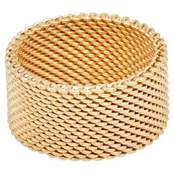 Tiffany Somerset Mesh Ring Yellow Gold [18K] Fashion No Stone Band Ring Gold  Size 5
