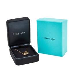 Pre Owned Tiffany & Co. Atlas X Closed Interlocking 18k Rose Gold Chain Necklace