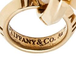 Pre Owned Tiffany & Co. Atlas X Closed Interlocking 18k Rose Gold Chain Necklace