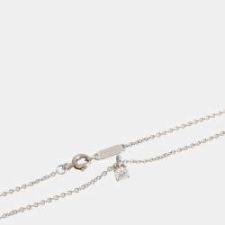 Pre Owned Tiffany & Co. Solitaire Platinum Diamond Necklace