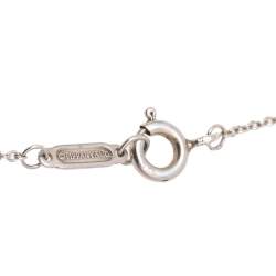 Pre Owned Tiffany & Co. Interlocking Loops 18k Rose Gold and Sterling Silver Necklace