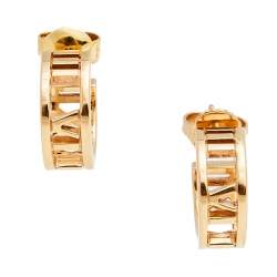 Pre Owned Tiffany & Co. Atlas 18k Rose Gold Earrings