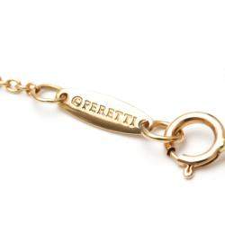 Pre Owned Tiffany & Co. Elsa Peretti Pearl By The Yard 18K Rose Gold Diamond Necklace