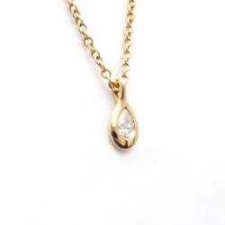 Pre Owned Tiffany & Co. Elsa Peretti Pearl By The Yard 18K Rose Gold Diamond Necklace