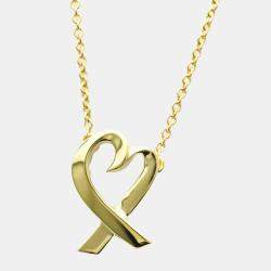 Pre Owned Tiffany Loving Heart 18K Yellow Gold Necklace