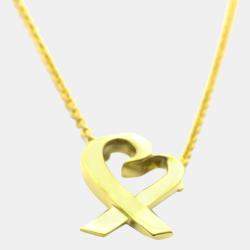Pre Owned Tiffany Loving Heart 18K Yellow Gold Necklace
