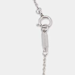 Tiffany & Co. Bow Diamond Platinum Pendant Necklace