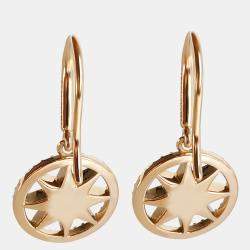 Pre Owned Tiffany & Co. Paloma Picasso Star Drop 18K Yellow Gold Diamond Earrings