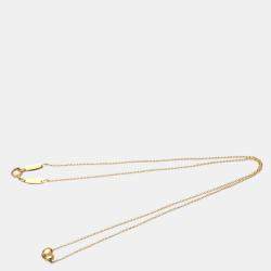 مملوكة مسبقًا Tiffany & Co. Elsa Peretti Bean 18K Rose Gold Necklace 