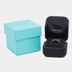 Pre Owned Tiffany & Co. Tiffany T True Wide 18K Rose Gold Band Ring 51