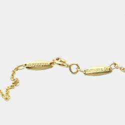 Pre Owned Tiffany & Co. Elsa Peretti Open Heart 18K Yellow Gold Necklace