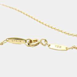 Pre Owned Tiffany & Co. Elsa Peretti Open Heart 18K Yellow Gold Necklace