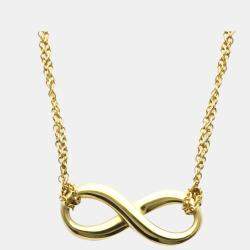 مملوكة مسبقًا Tiffany & Co. Infinity 18K Yellow Gold Necklace