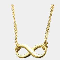 مملوكة مسبقًا Tiffany & Co. Infinity 18K Yellow Gold Necklace