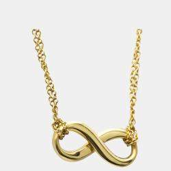 مملوكة مسبقًا Tiffany & Co. Infinity 18K Yellow Gold Necklace