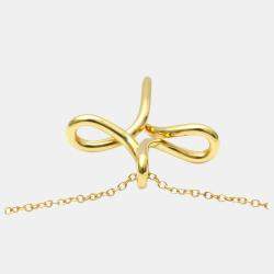 Pre Owned Tiffany & Co. Infinity Cross 18K Yellow Gold Necklace