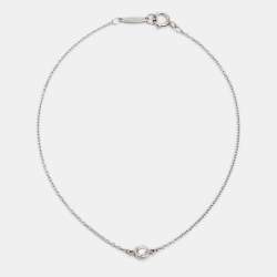 Pre Owned Tiffany & Co. Elsa Peretti Diamond By The Yard Diamond Platinum Link Bracelet