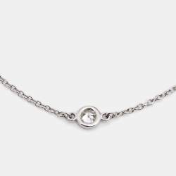Pre Owned Tiffany & Co. Elsa Peretti Diamond By The Yard Diamond Platinum Link Bracelet