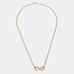 Pre Owned Tiffany & Co. Infinity 18K Yellow Gold Necklace