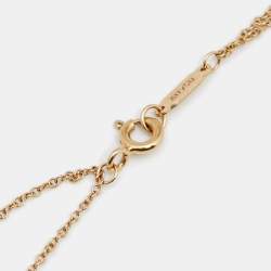 Pre Owned Tiffany & Co. Infinity 18K Yellow Gold Necklace