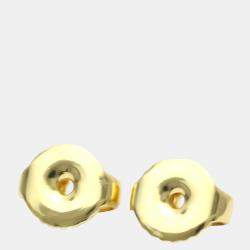 Pre Owned Tiffany & Co. Elsa Peretti Open Heart 18K Yellow Gold Earrings