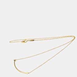 Pre Owned Tiffany & Co. Tiffany T Smile 18K Rose Gold Necklace