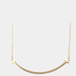 Pre Owned Tiffany & Co. Tiffany T Smile 18K Rose Gold Necklace