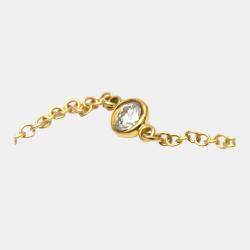 Pre Owned Tiffany & Co. Else Peretti Diamond By The Yard 18K Yellow Gold Diamond Bracelet 6.5