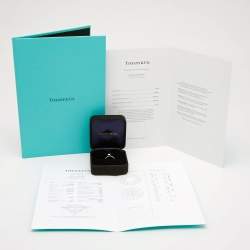 Pre Owned Tiffany & Co. 0.49 ct Solitaire Diamond Platinum Engagement Ring 55